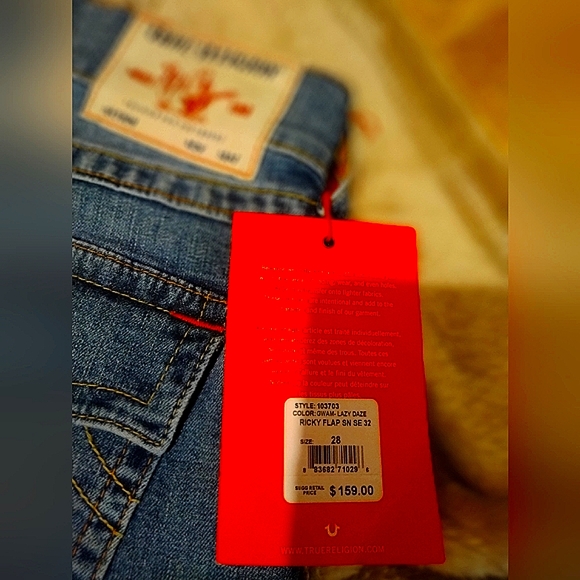 NWT True Religion jeans style Ricky Straight-size 28 - Picture 5 of 11
